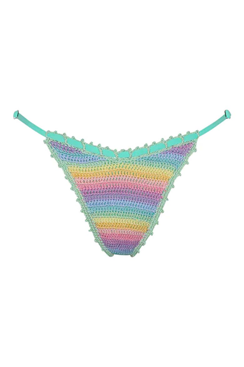 Trinidad Reversible Crochet Bikini Bottoms, Alternate, color, TEAL MULTI