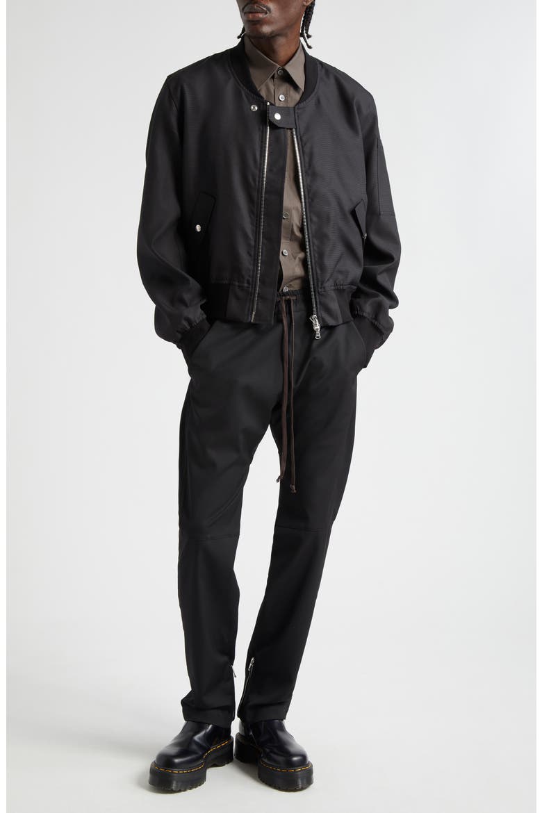 Moto Wool Pants, Alternate, color, BLACK