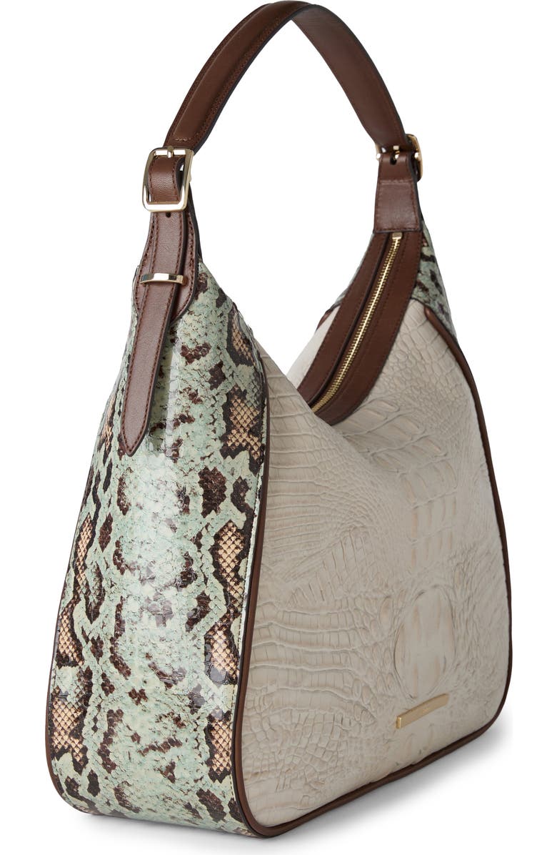 Brahmin Edie Embossed Leather Shoulder Bag, Alternate, color,