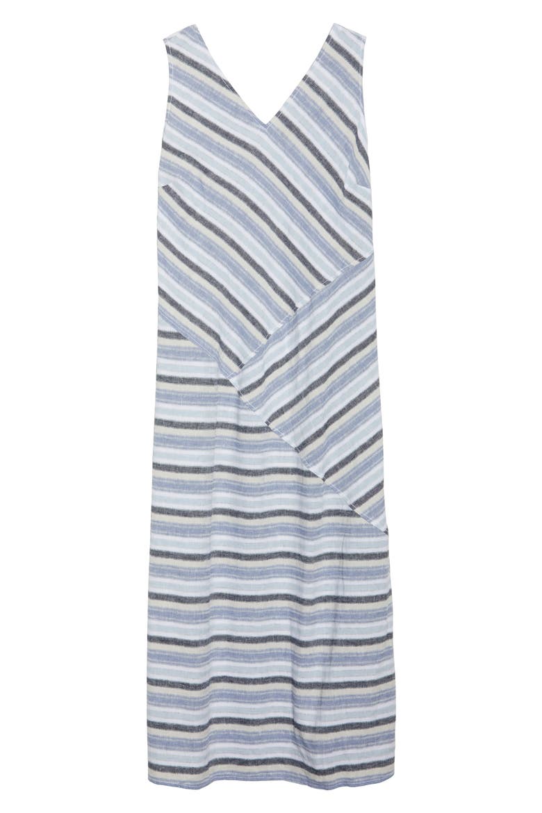 Stripe A-Line Maxi Dress, Alternate, color, BLUE ERIN STRIPE