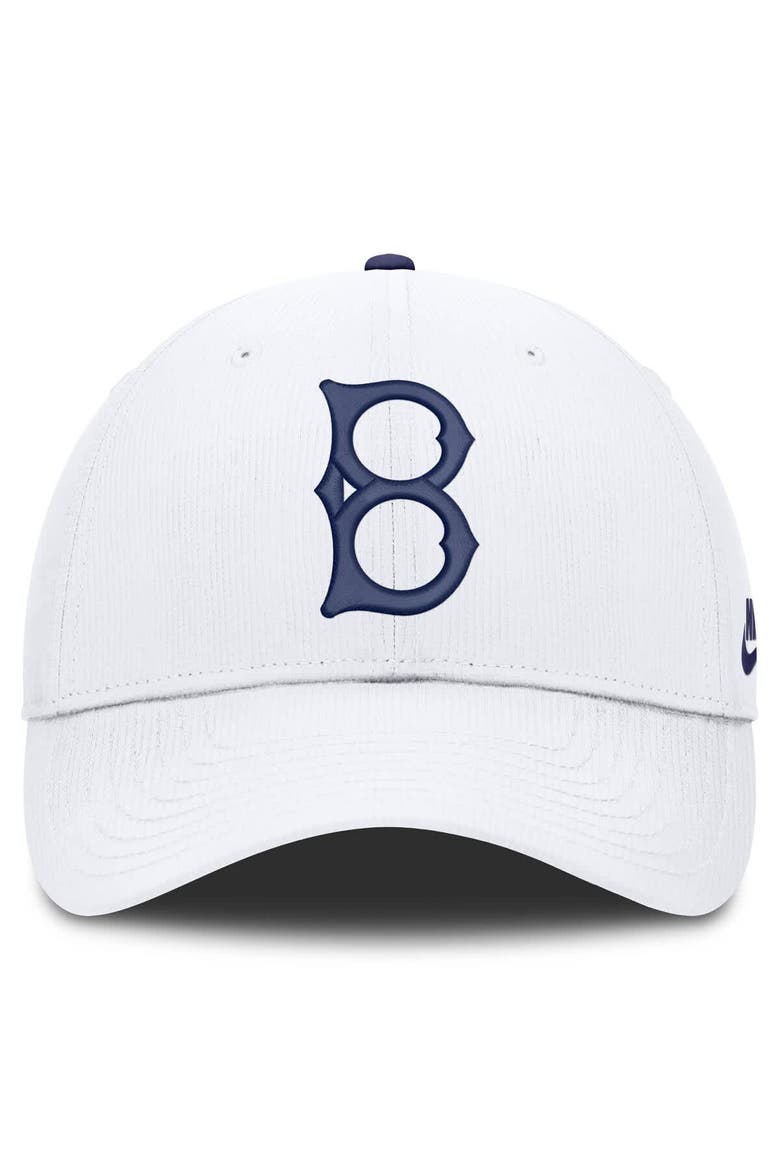 Men's Nike White Brooklyn Dodgers Cooperstown Collection Club Dri-FIT Adjustable Hat, Alternate, color, White