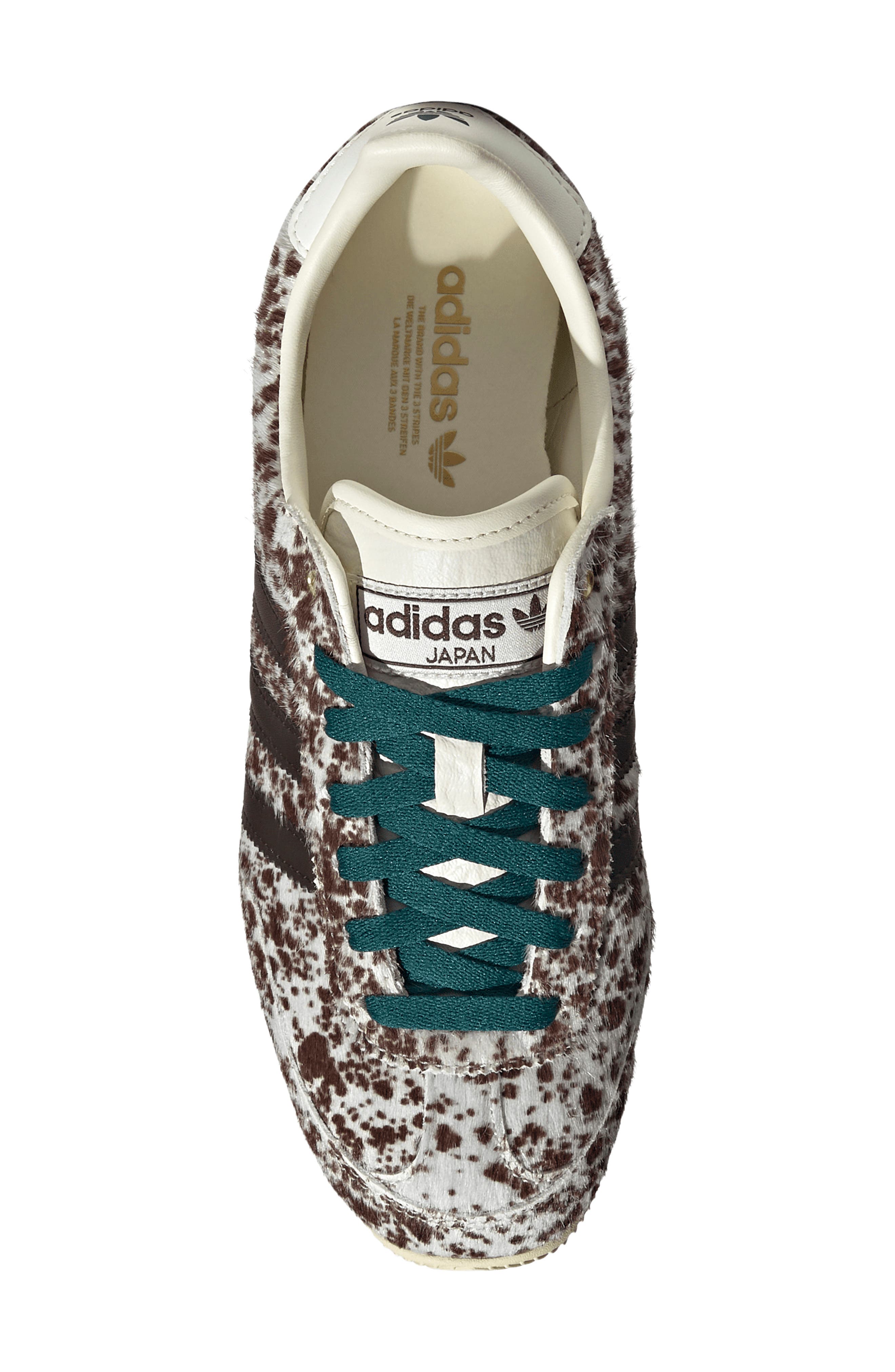 Japan Low Top Sneaker, Alternate, color, OFF WHITE/ DARK BROWN/ GOLD