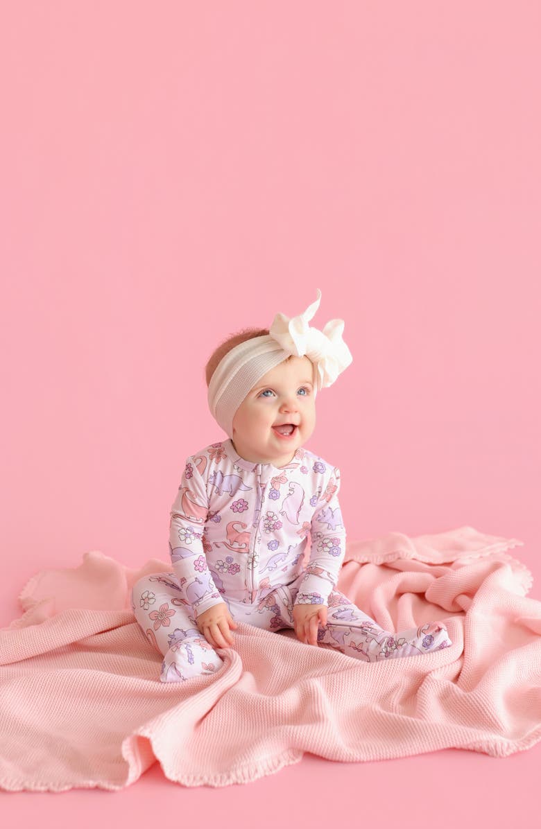 Posh Peanut Erica Convertible Zip Footie, Alternate, color, Pink