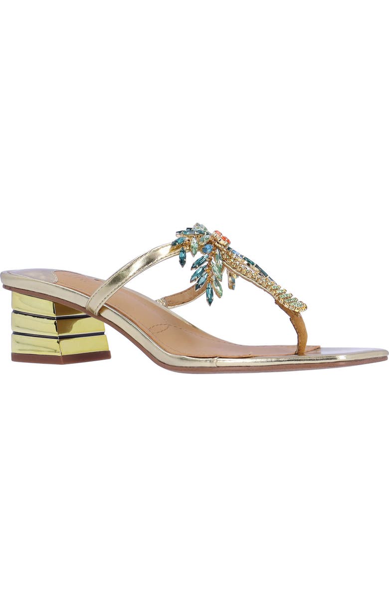 J. Reneé Palmy T-Strap Sandal, Main, color, Gold