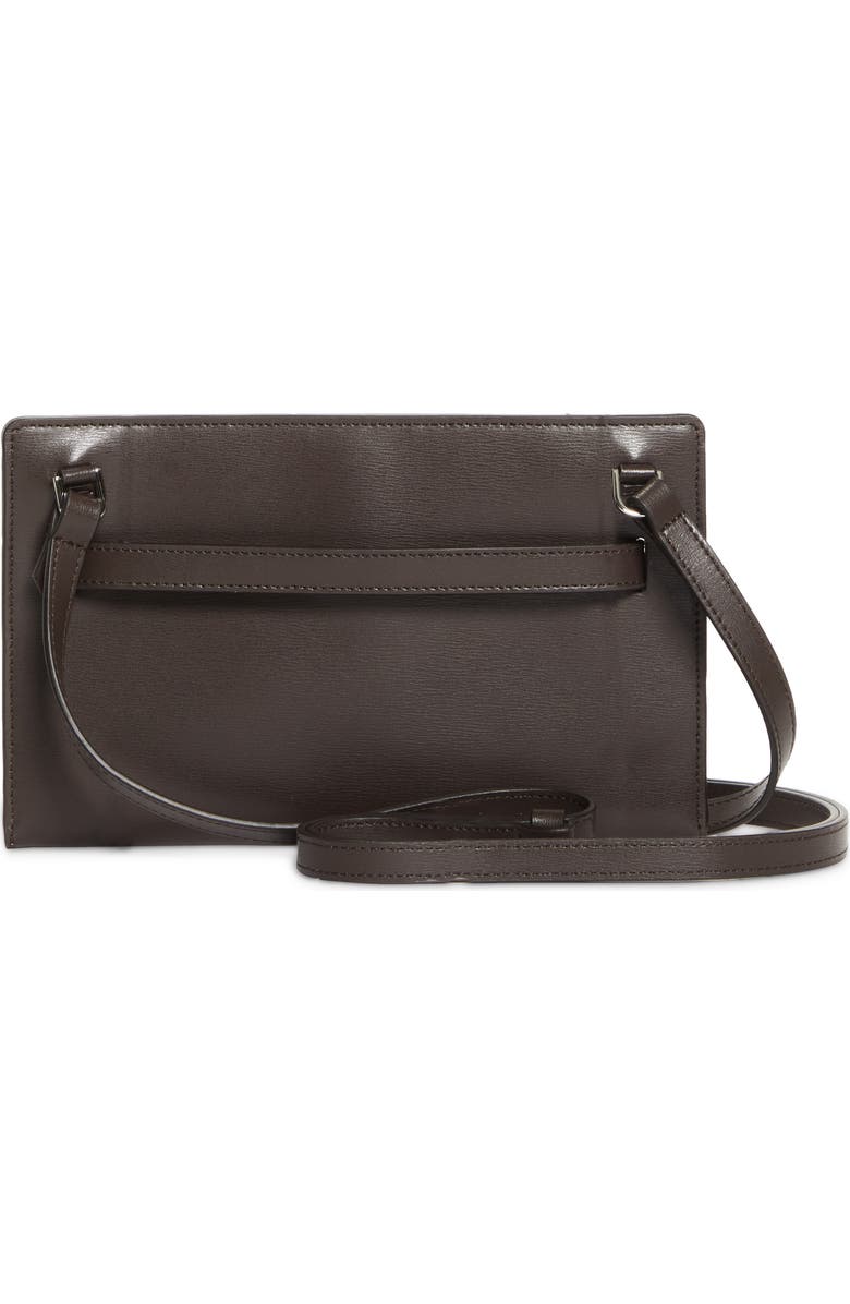 TOTEME Belted Leather Crossbody Bag, Alternate, color, Bark