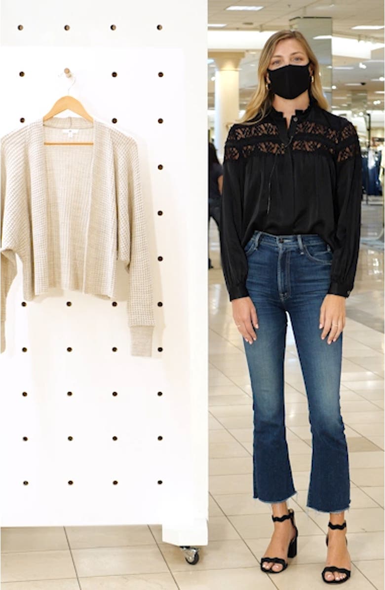 Dolman Waffle Cardigan, sales video thumbnail