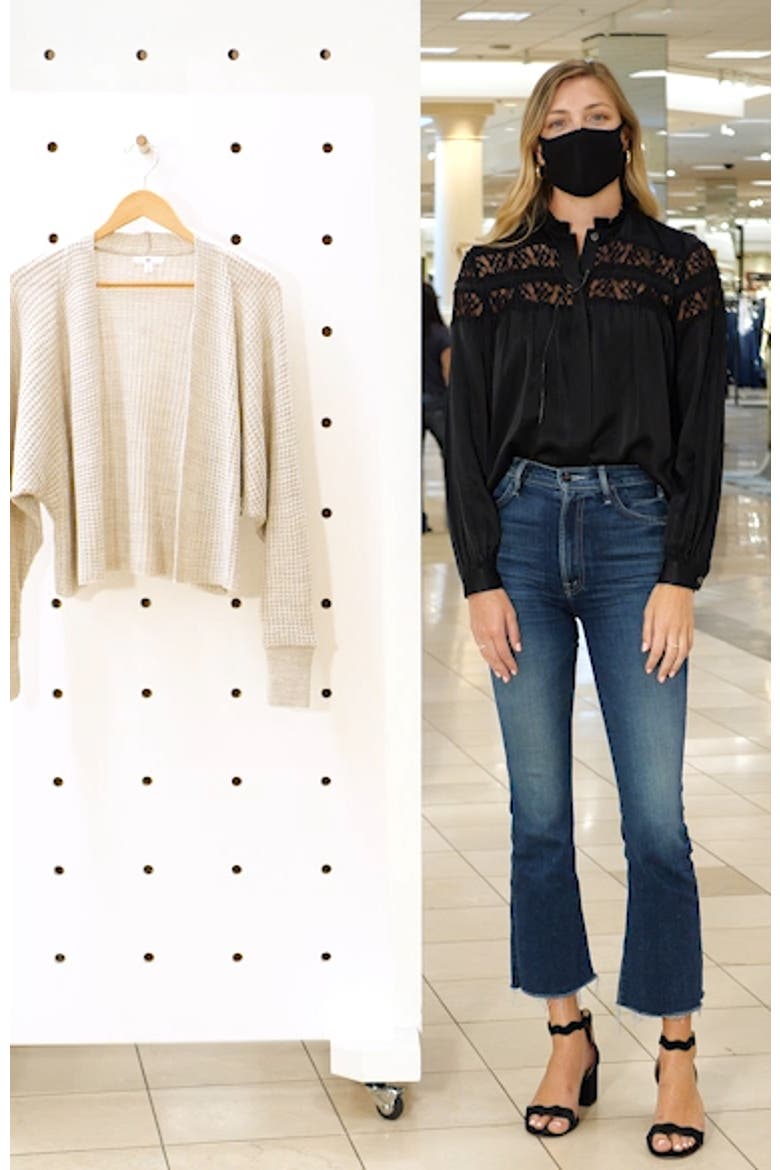Dolman Waffle Cardigan video