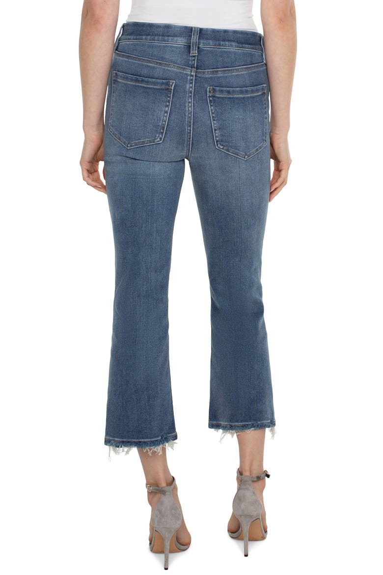 Gia Glider Pull-On Crop Flare Jeans, Alternate, color, MAHASKA