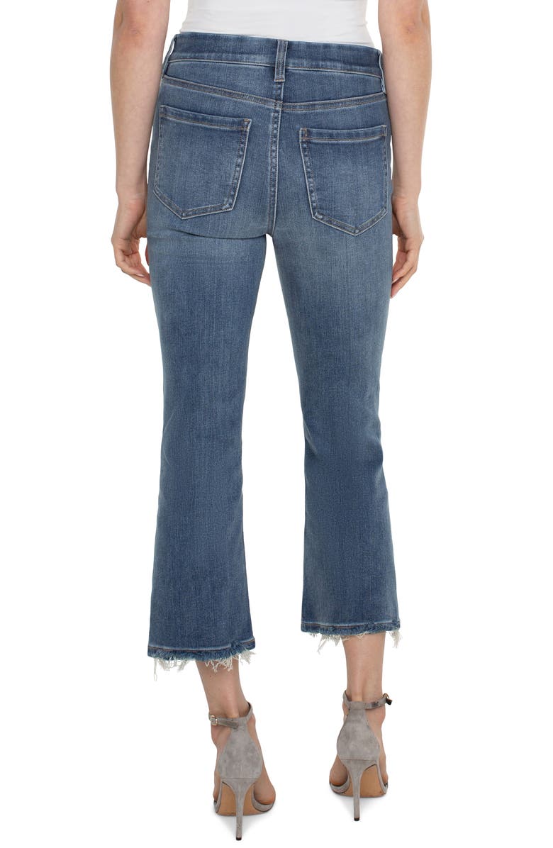 Liverpool Los Angeles Gia Glider Pull-On Crop Flare Jeans, Alternate, color, 