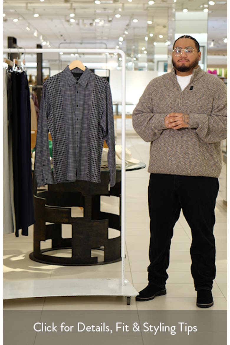 Dalton Patchwork Cotton Blend Flannel Button-Up Shirt video