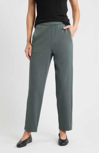 Eileen Fisher Slouch Organic Cotton Ankle Pants
