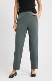 Eileen Fisher Slouch Organic Cotton Ankle Pants