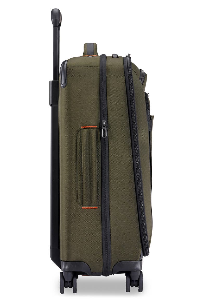 ZDX 22-Inch Expandable Spinner Suitcase, Alternate, color, HUNTER GREEN