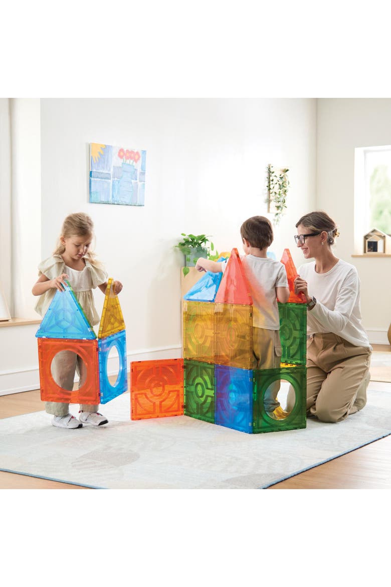 Mega Magnetic Building Set - 24 Pieces, Alternate, color, Multicolored