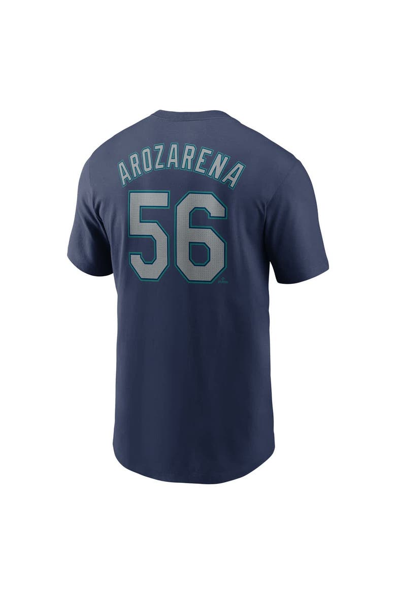 Men's Nike Randy Arozarena Navy Seattle Mariners Fuse Name & Number T-Shirt, Alternate, color, Navy