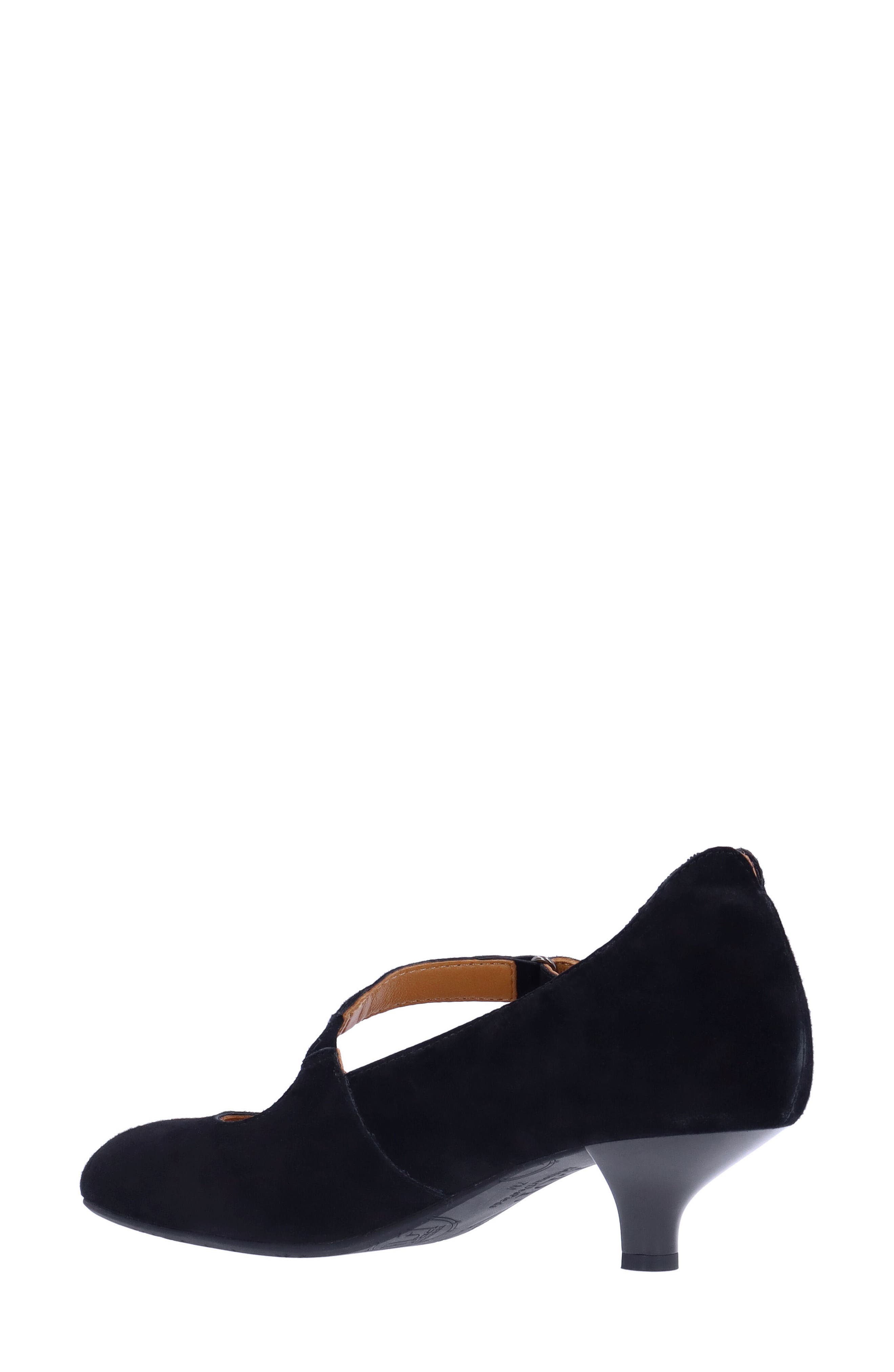 L'Amour des Pieds Kayva Asymmetric Kitten Heel Pump, Alternate, color, Black