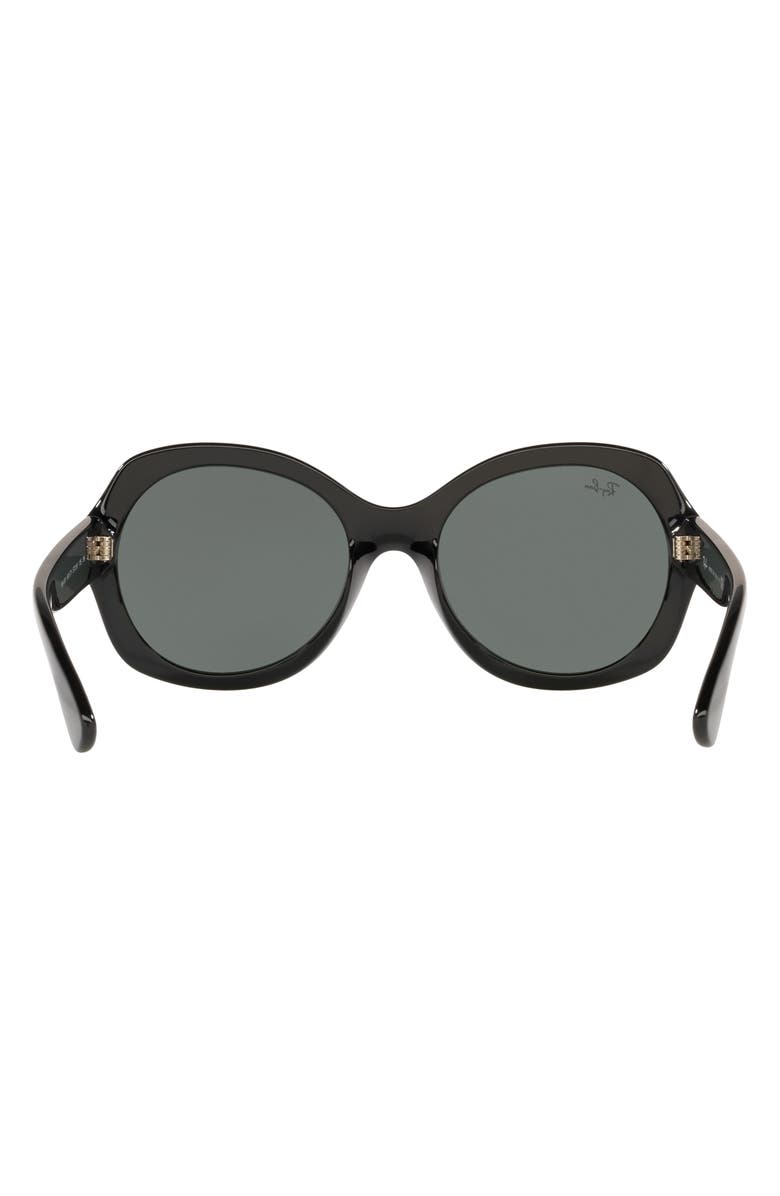 Ray-Ban 57mm Oversized Sunglasses, Alternate, color, Black
