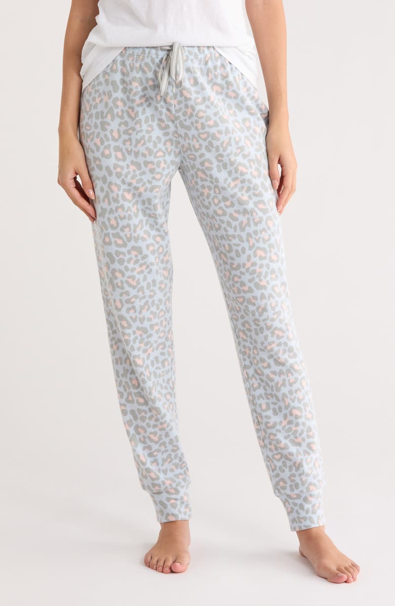 Honeydew Road Trip Pajama Joggers, Main, color, Ice Leopard