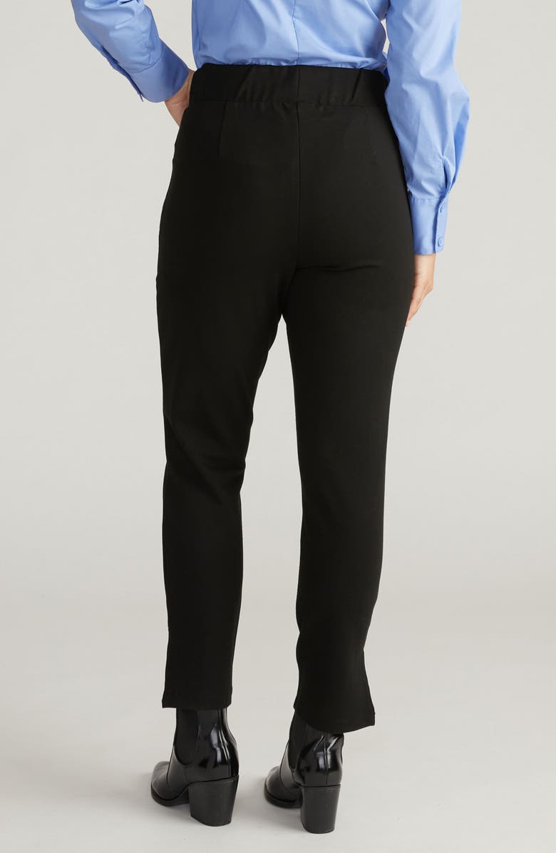 Universal Standard Pintuck Pull-On Skinny Ponte Pants, Alternate, color, Black