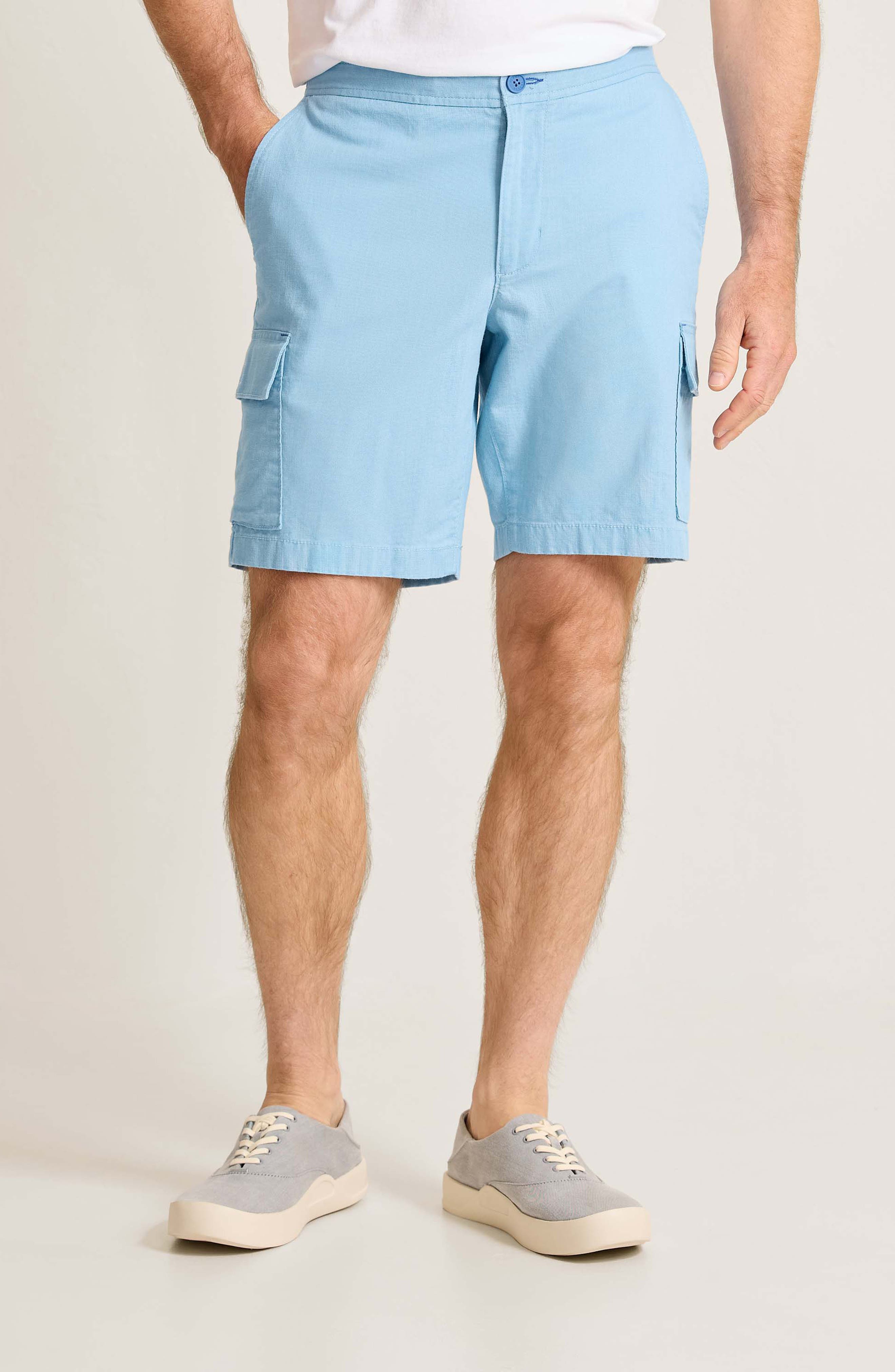 Linen in Paradise Flat Front Cargo Shorts - image 5