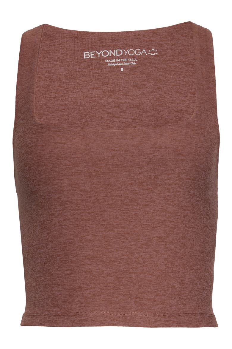 Space Dye Square Neck Crop Tank, Alternate, color, SIENNA BROWN HEATHER