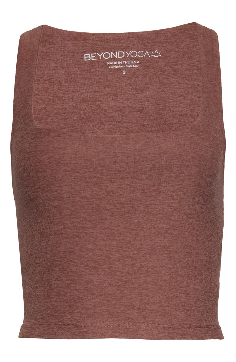 Beyond Yoga Space Dye Square Neck Crop Tank, Alternate, color,