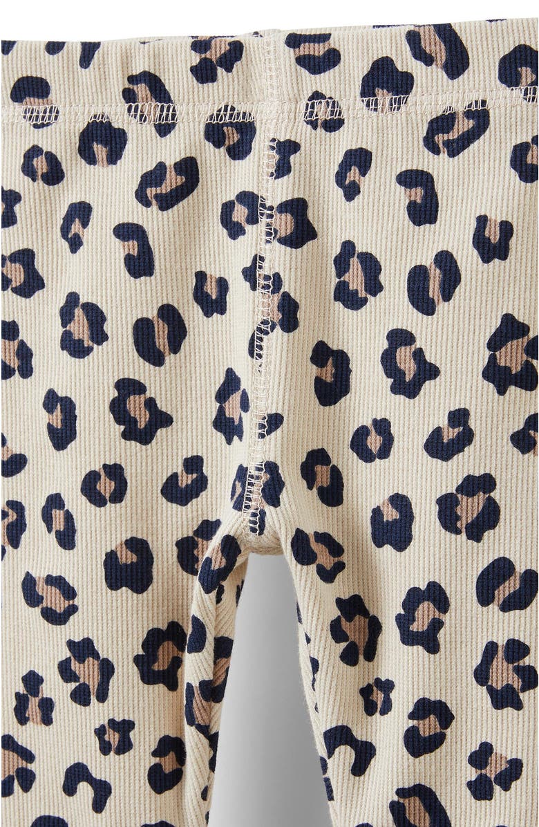 Cotton On Kids The Row Rib Skinny Legging, Alternate, color, Rainy Day Ocelot