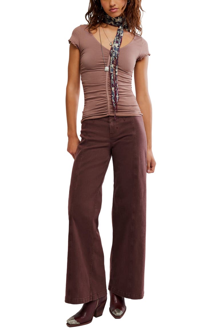 Little Extra T-Shirt, Alternate, color, CHOCOLATE MALT