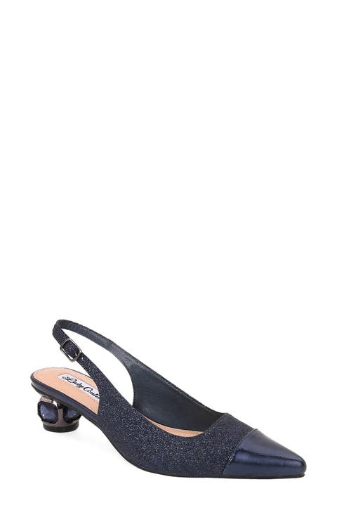 Saphire Pointed Toe Slingback Pump