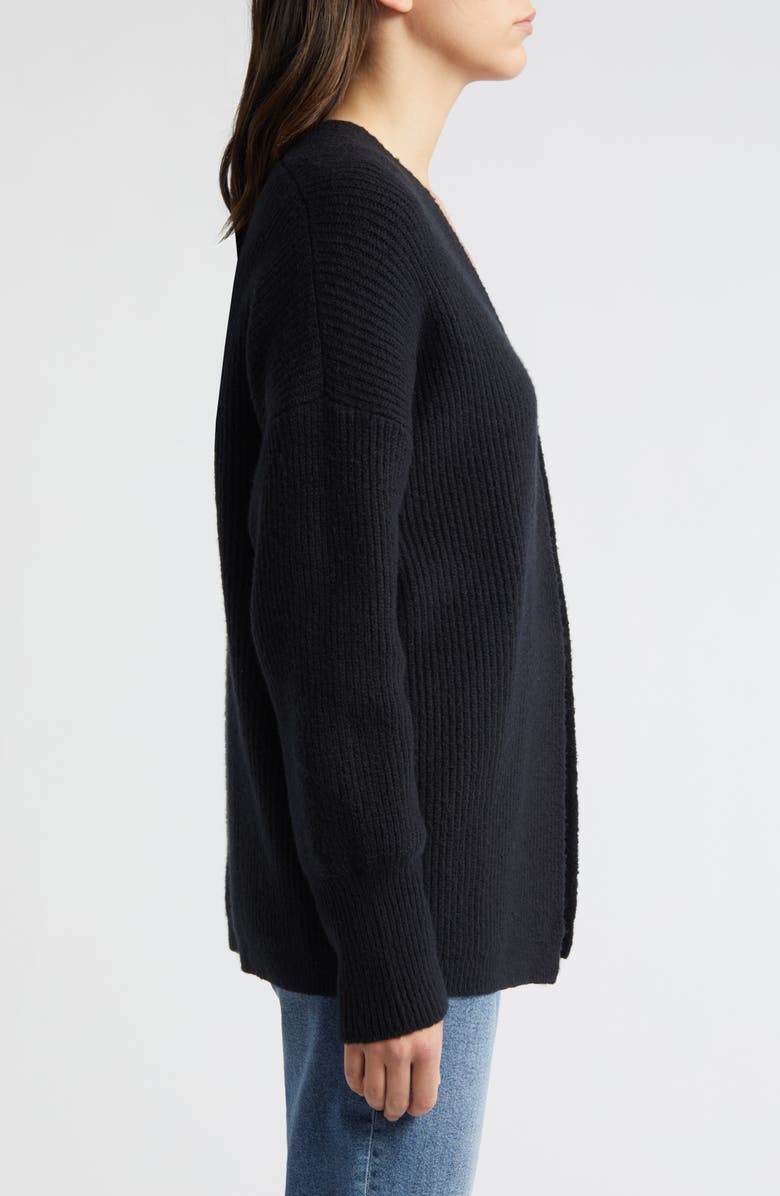 Treasure & Bond Rib Bishop Sleeve Cardigan, Alternate, color, 