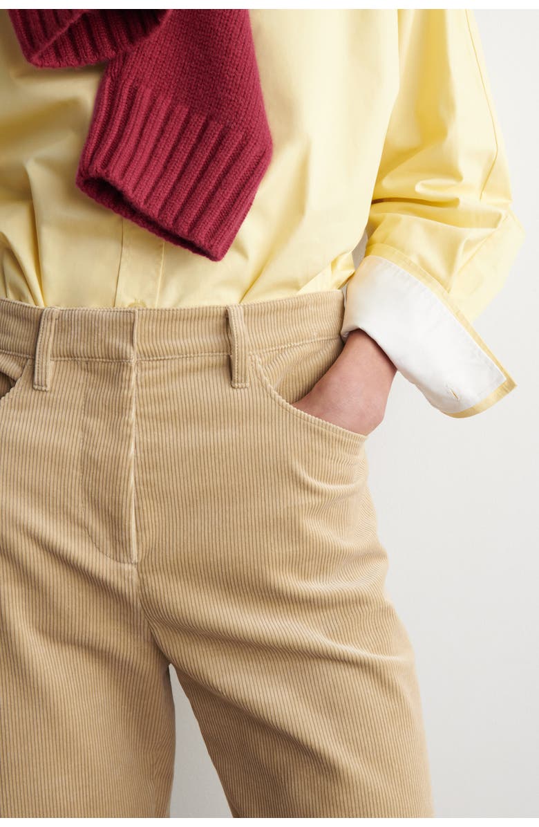 COS Corduroy Straight-Leg Pants, Alternate, color, Beige