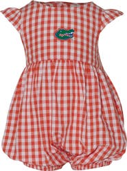GARB Girl's Infant Garb Orange Florida Gators Cara Gingham Ruffled Bodysuit