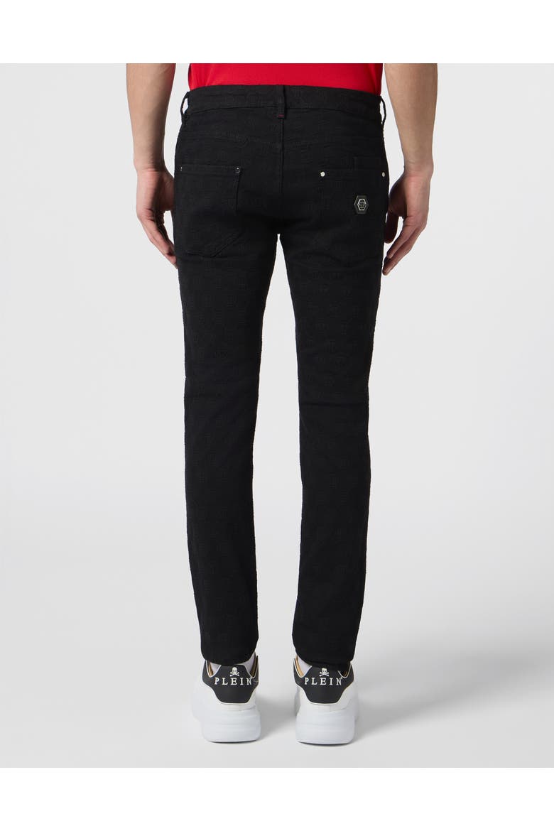 Rockstar Fit Jeans Embroidery Monogram Men, Alternate, color, SummerNight
