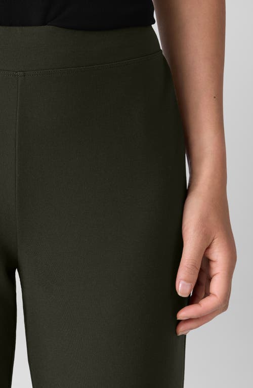 Eileen Fisher Slim Ankle Pants In Green