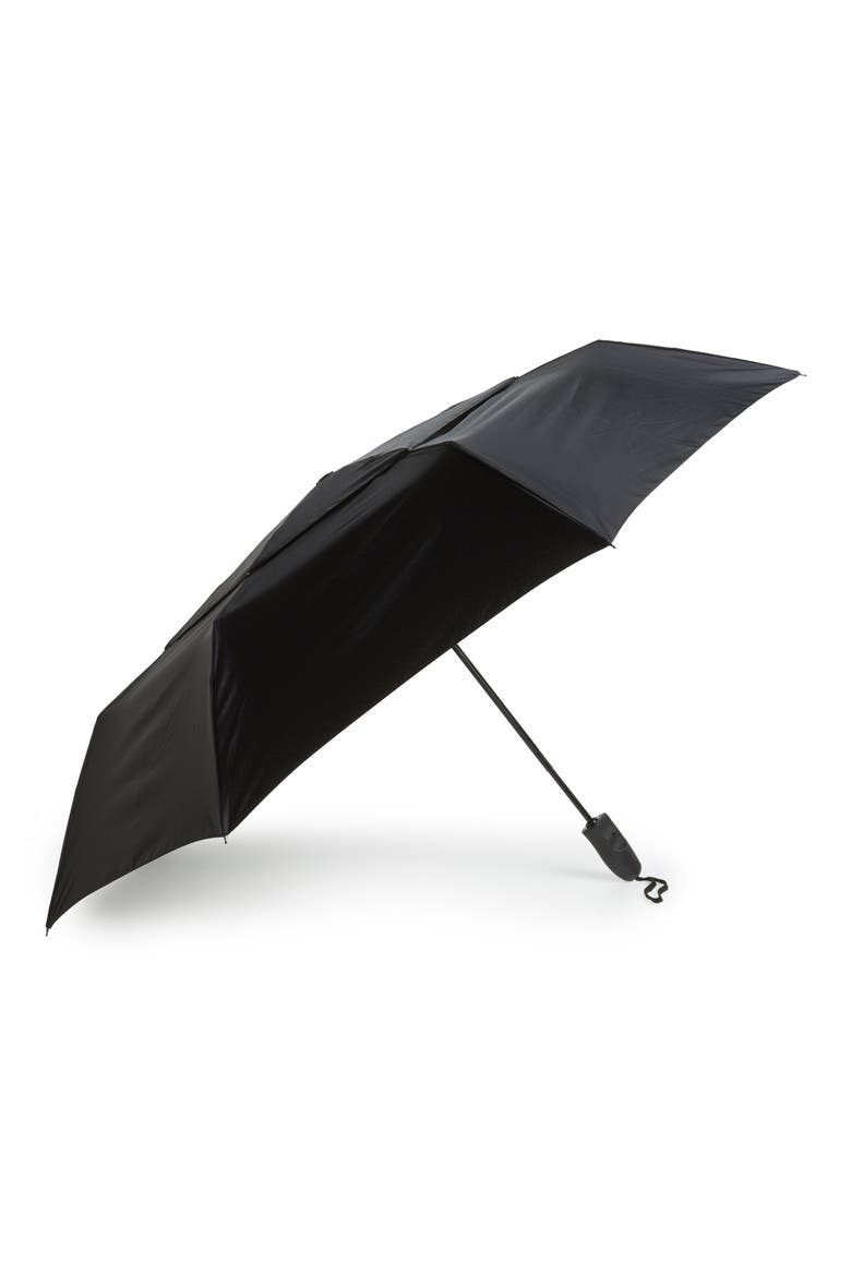 Telescoping Umbrella, Main, color, BLACK