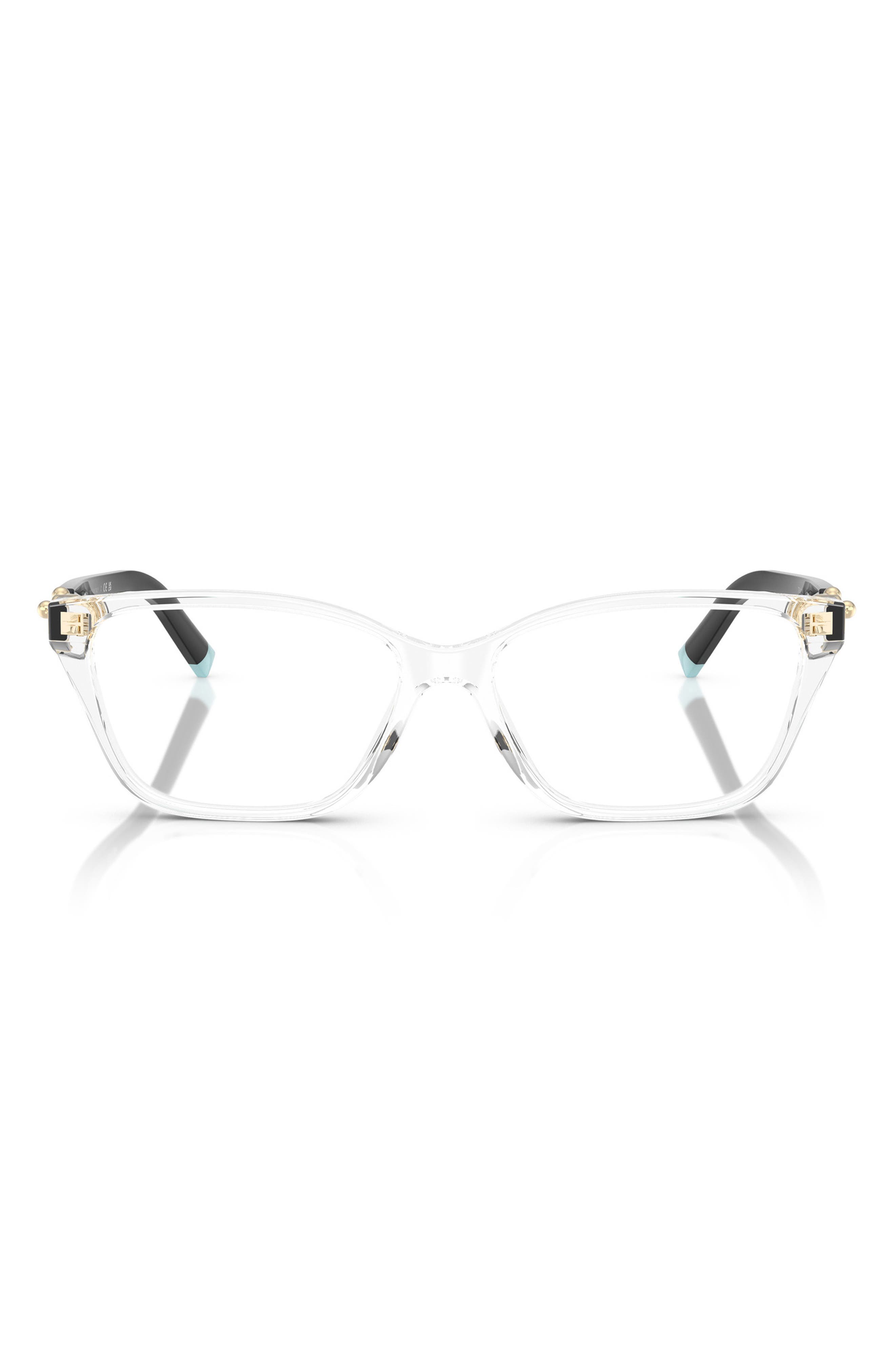 Tiffany & Co. 55mm Rectangular Optical Glasses in Clear/Demo Lens 