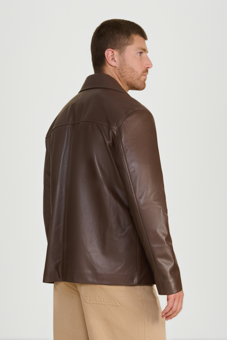 Axel Relaxed Blazer, Alternate, color, Brown