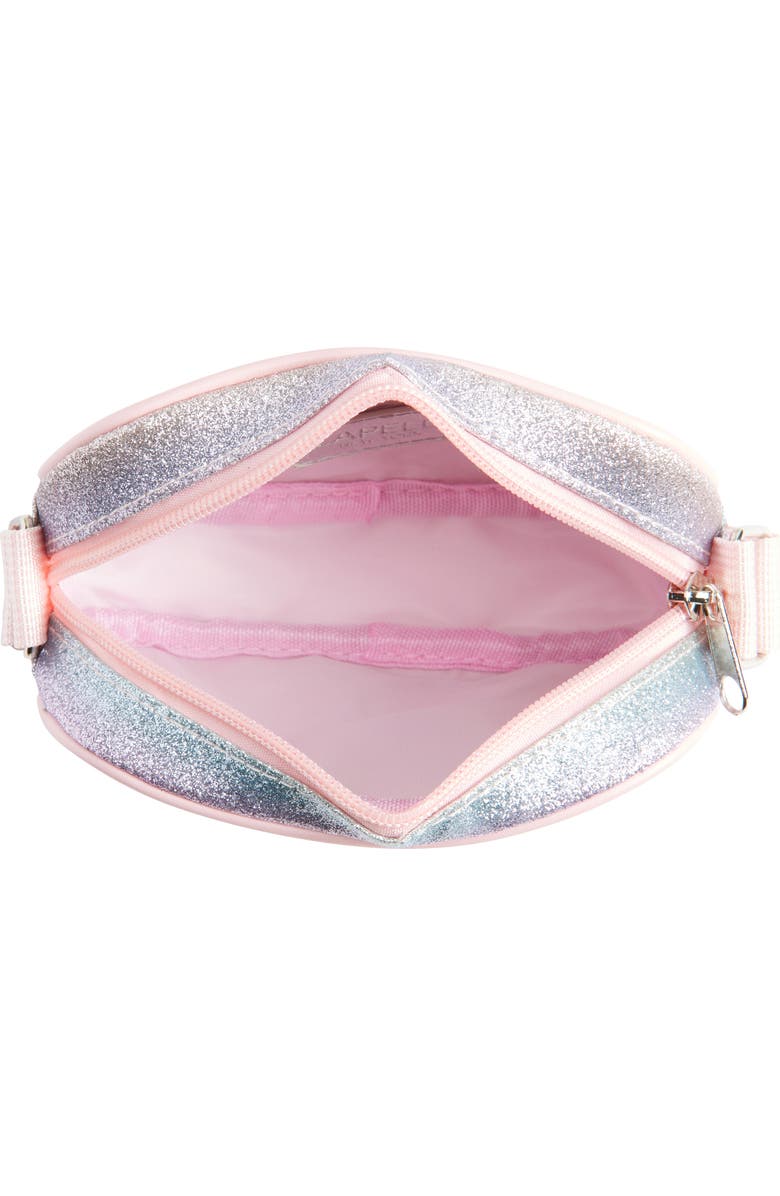 Capelli New York Kids' Glitter Faux Leather Crossbody Bag, Alternate, color,