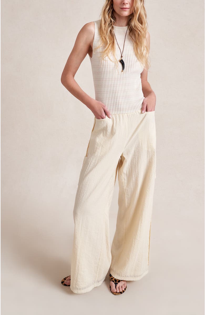 La Ligne Melodie Trouser, Alternate, color, Ivory