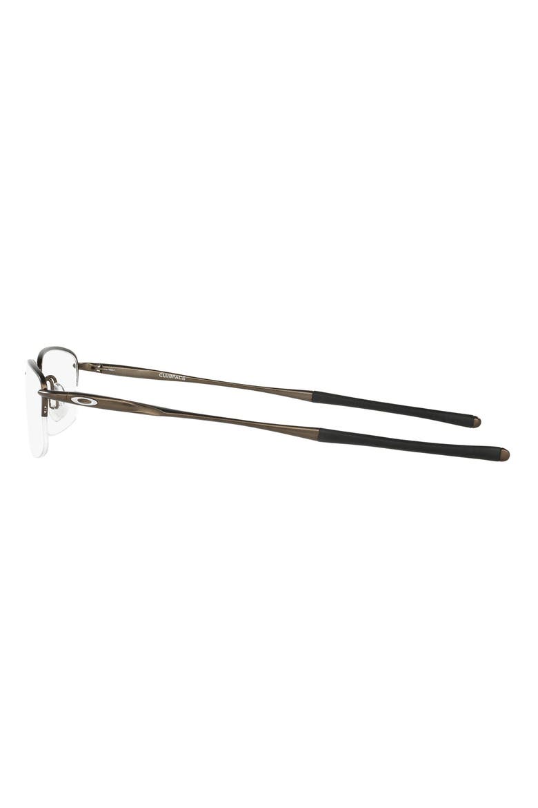 Clubface 54mm Rectangular Optical Glasses, Alternate, color, SILVER