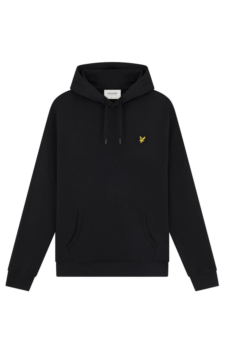 Lyle & Scott Long Sleeve Pull Over Hoodie, Alternate, color, Jet Black