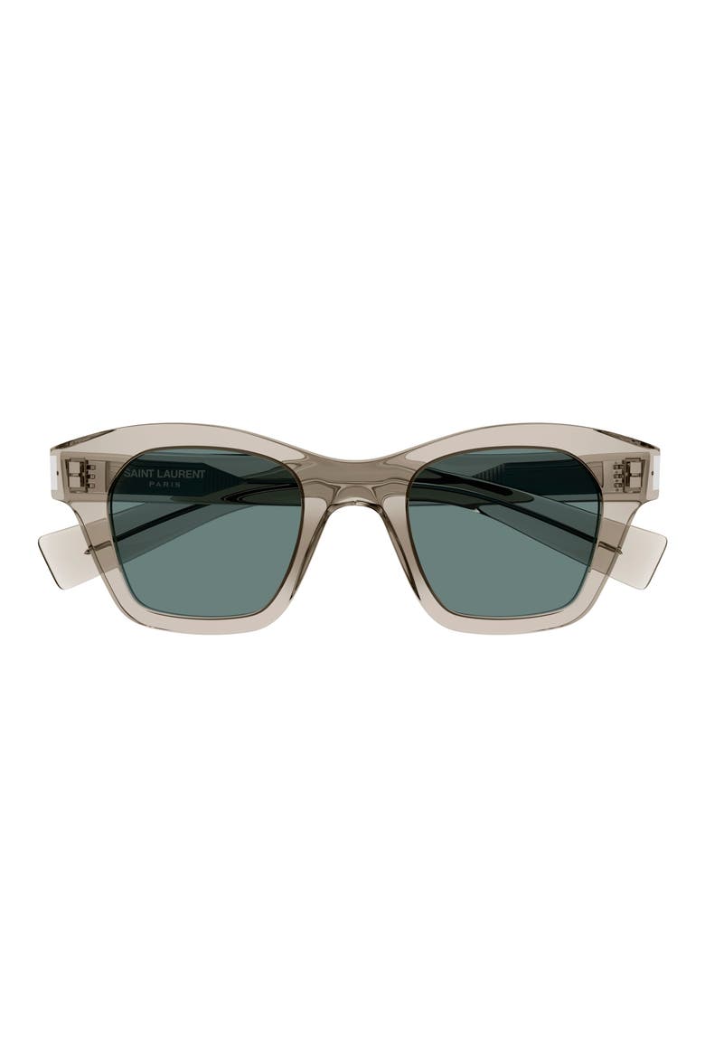 47mm Small Rectangular Sunglasses, Main, color, BEIGE