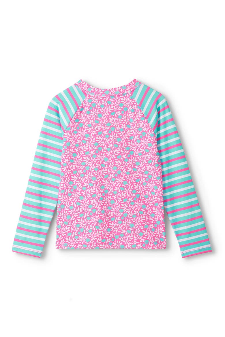Kids' Mini Vines Long Sleeve Rashguard, Alternate, color, FANDANGO PINK