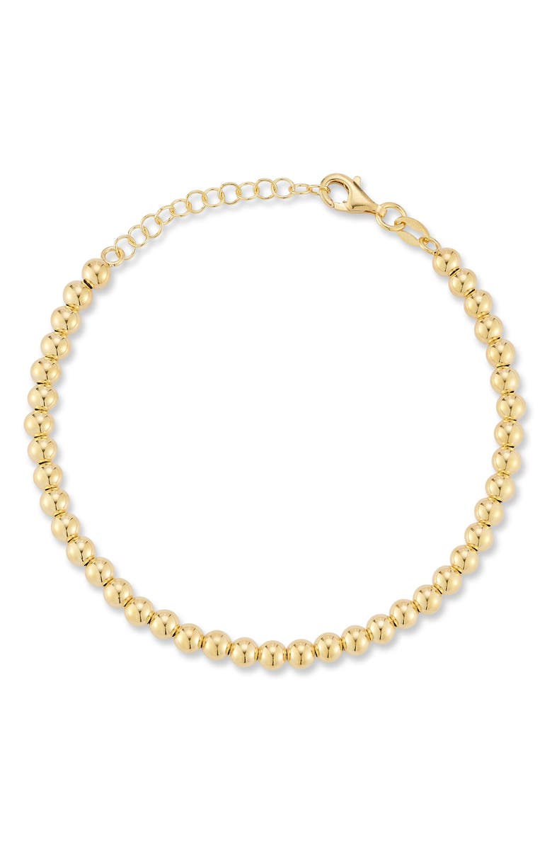Ember Fine Jewelry Ball Beaded Bracelet, Main, color, 14K Gold