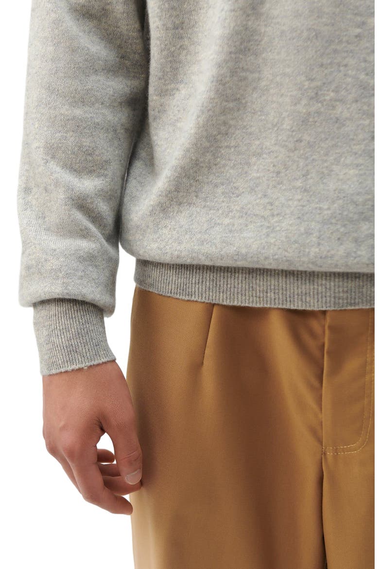 Essential Mock Neck Cashmere Sweater, Alternate, color, dawn blue