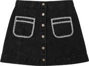 Rylee + Cru Kids' Denver Blanket Stitch Denver Miniskirt