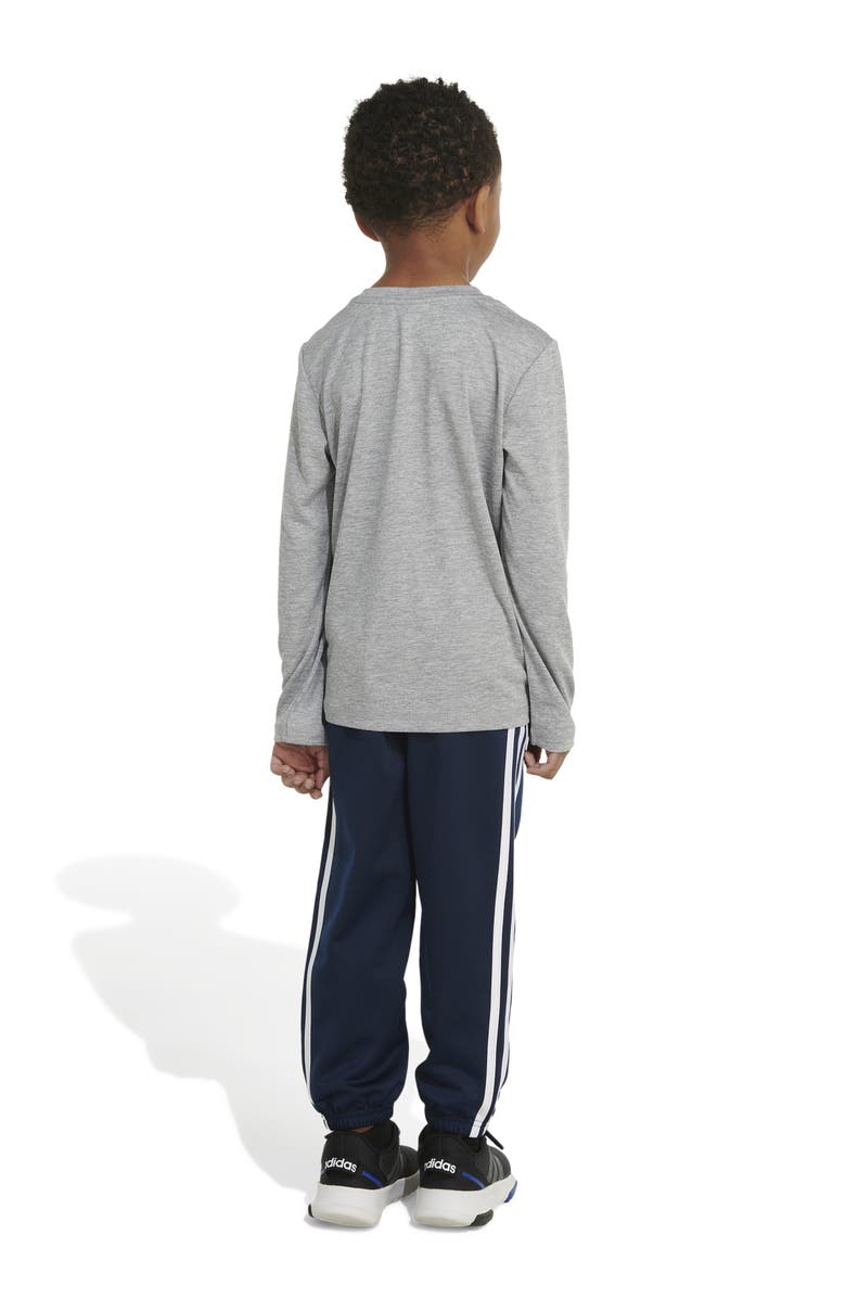 adidas Kids' Long Sleeve Graphic T-Shirt & Tricot Pants Set, Alternate, color, 