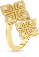 Roberto Coin Arabesque Flowers Diamond Ring