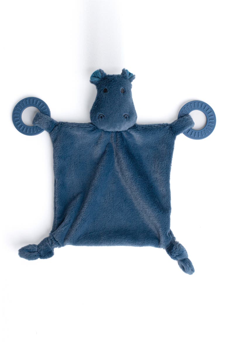 Hippo Lovey Teething Toy, Main, color, OPEN MISCELLANEOUS