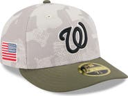 New Era Men's New Era Light Beige/Olive Washington Nationals 2025 Armed Forces Day Low Profile 59FIFTY Fitted Hat